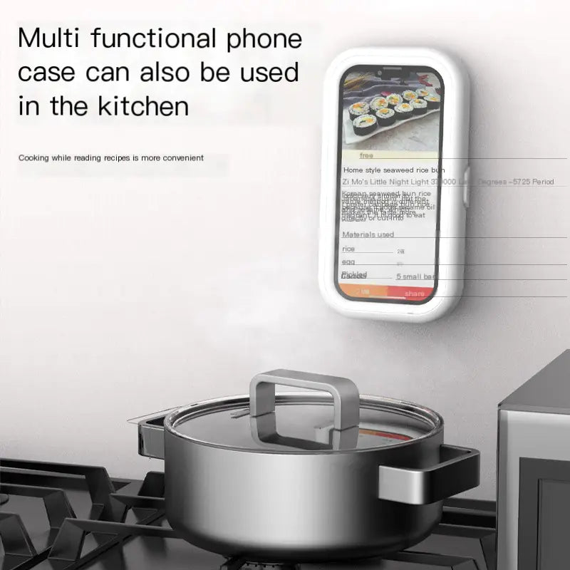 360-Degree Adjustable Waterproof Phone Holder for Bathroom