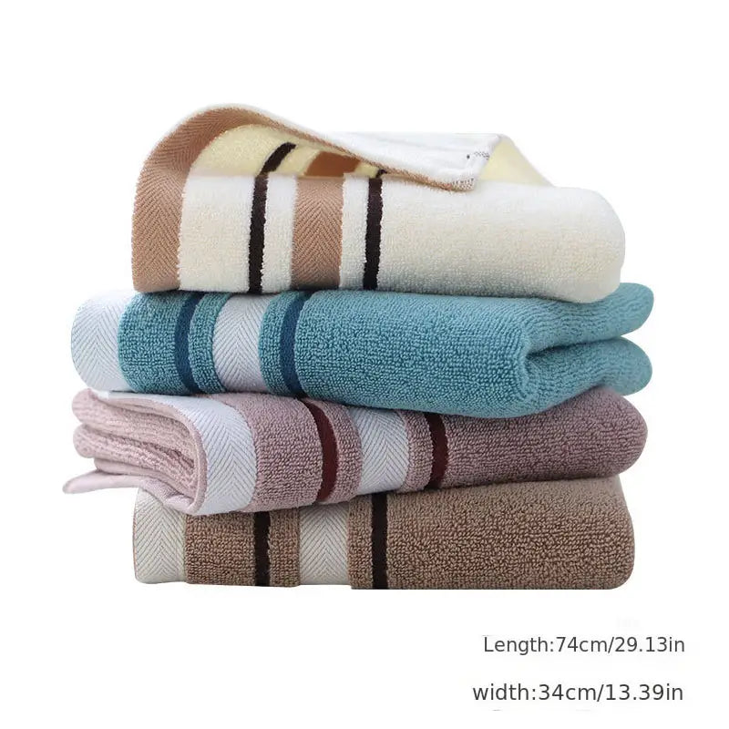 Solid Color Cotton Hand Towel for Home Bathroom Use