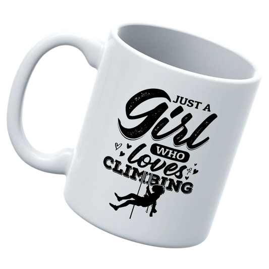 Climbing Just A Girl Who Loves Climbing 11oz Mug