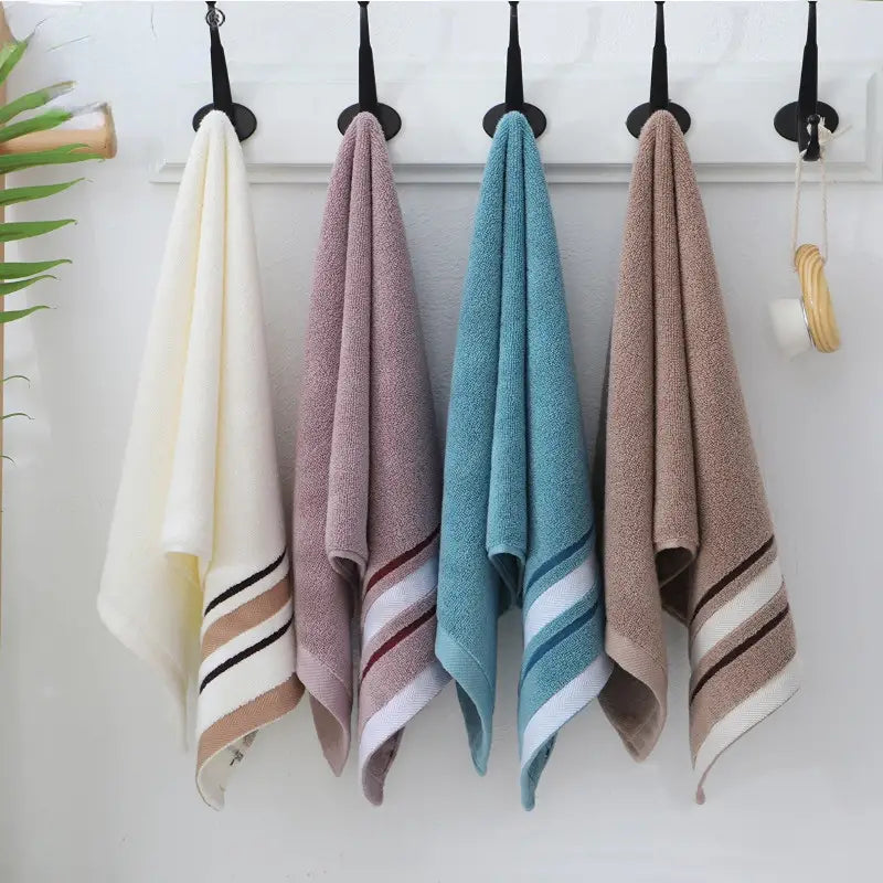 Solid Color Cotton Hand Towel for Home Bathroom Use