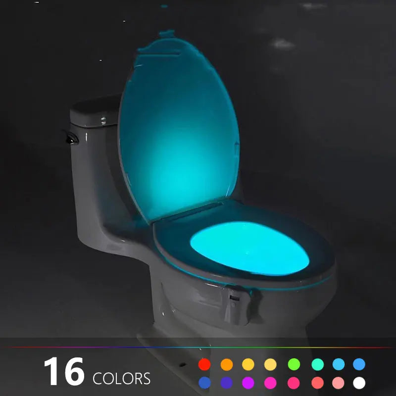 16-Color Motion Sensor LED Toilet Night Light