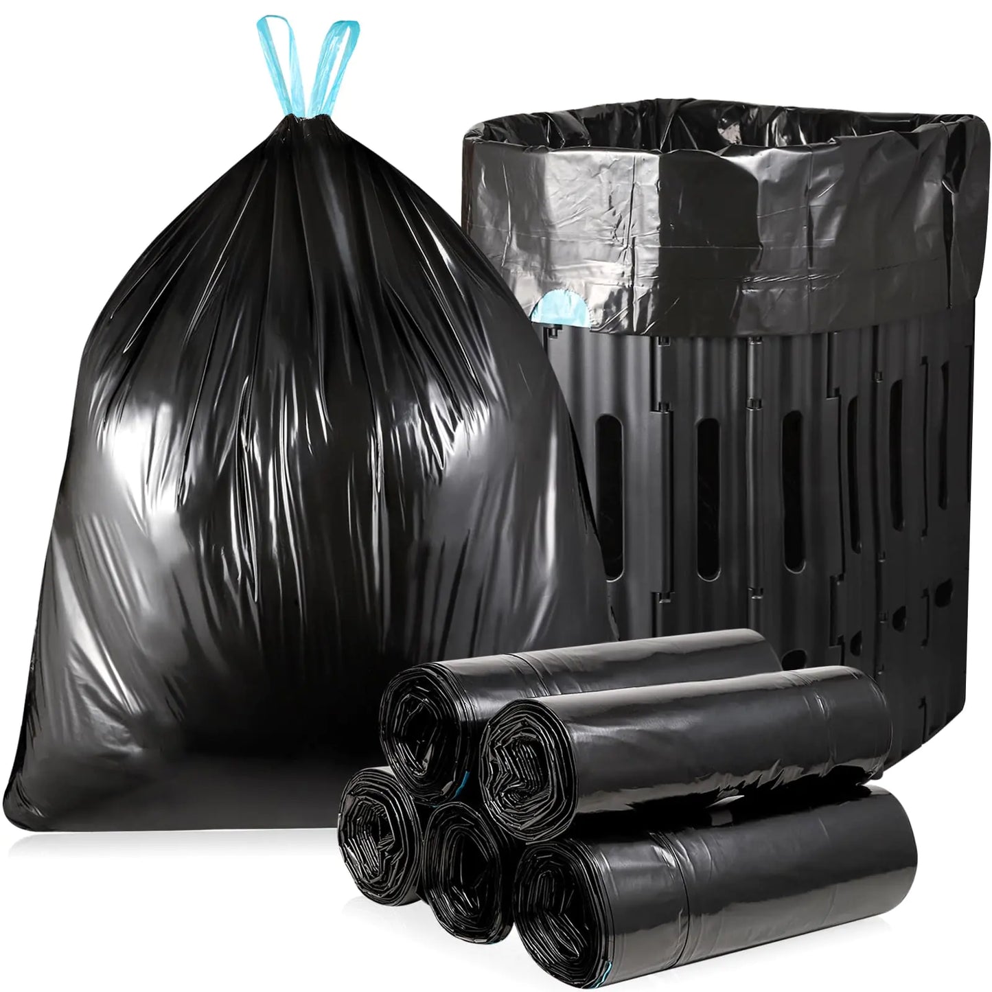 50 Pack Portable Toilet Bags 8 Gallon Camping Toilet Bags Toilet Waste Bags Leak-Proof Potty Liners Trash Bags for Outdoor Camping Toilet BucketTraveling RV Trip