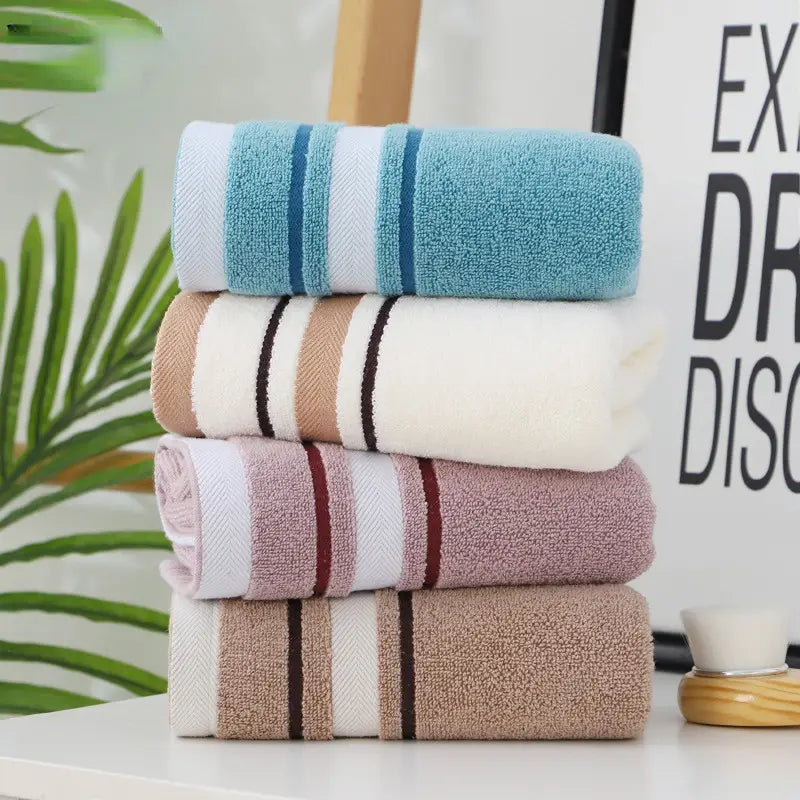 Solid Color Cotton Hand Towel for Home Bathroom Use
